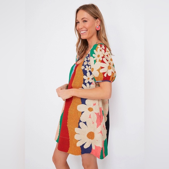 FARM RIO Super Fun Daisy Organic Cotton Mini Dress - Picture 9 of 15